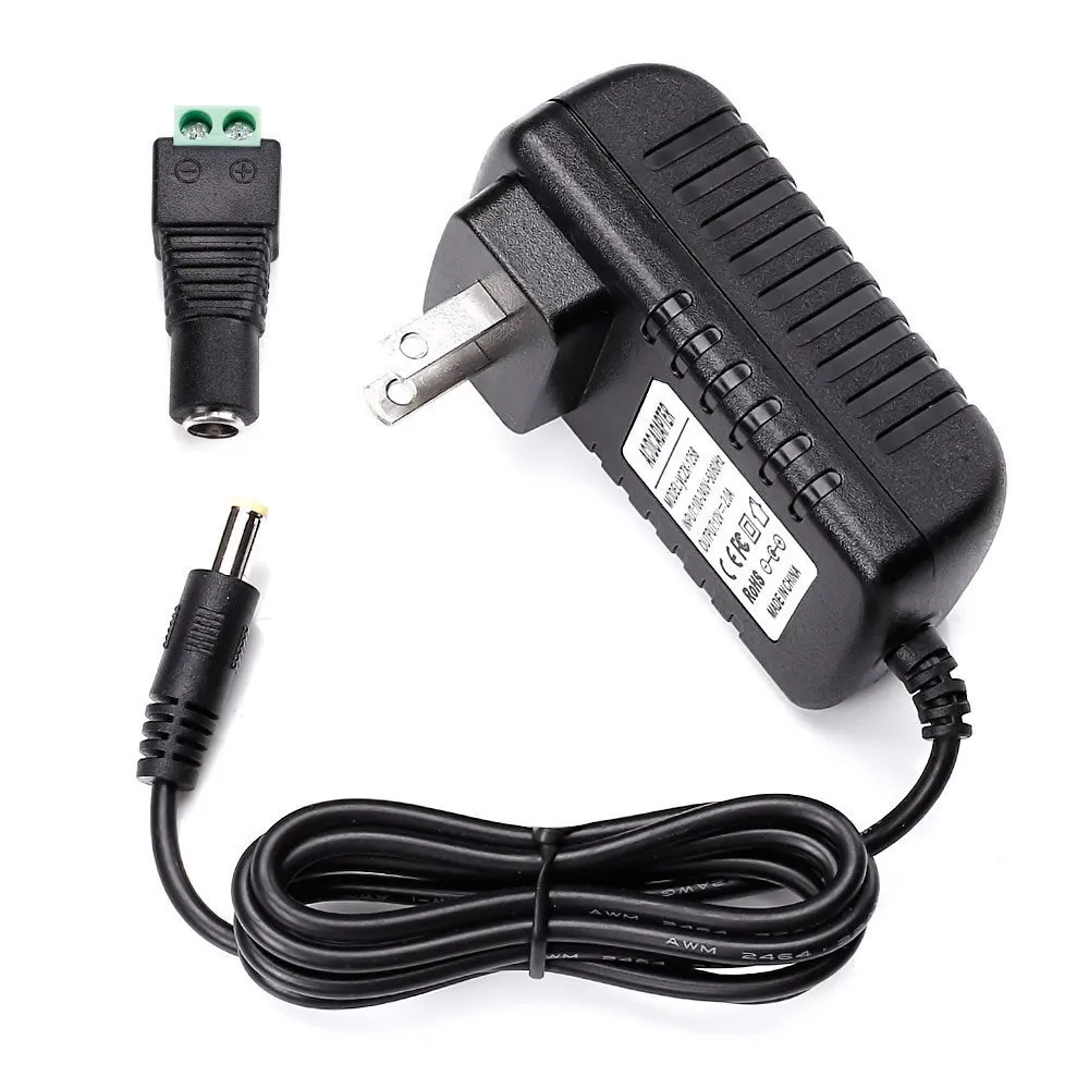 DC12V 2A Питание адаптер AC100-240V к трансформеры переключение для 12 В Светодиодные