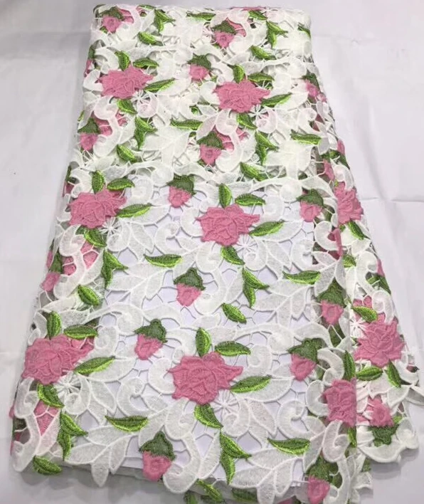 African Lace Fabrics Guipure Lace Fabric 2019 High Quality Embroidery African Cord Lace Fabric 5 yards For Wedding Dress
African Lace Fabrics Guipure Lace Fabric 2019 High Quality Embroidery African Cord Lace Fabric 5 yards For Wedding Dress