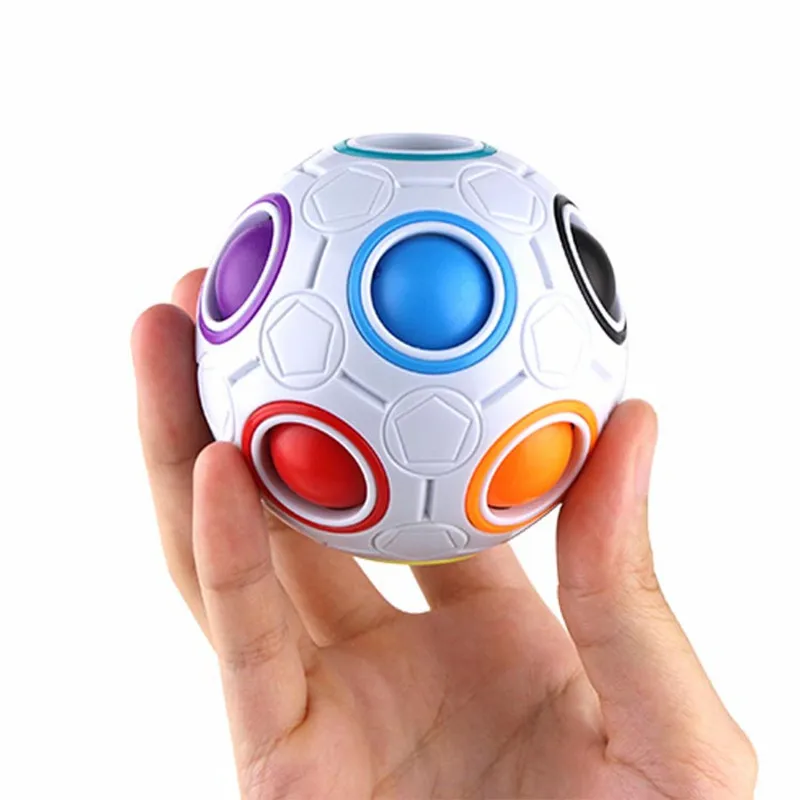 Magic ball Rainbow Spherical Cube Anti Stress Puzzles Balls Kids Educational Toys For Children | Игрушки и хобби