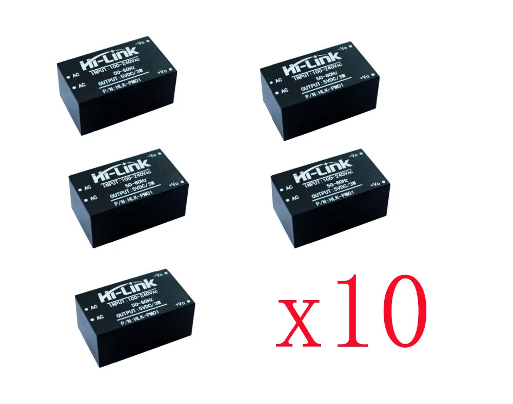50 Piece HLK-PM01 AC-DC 220V to 5V Step-Down Power Supply Module Household Switch Q15274-50
50 Piece HLK-PM01 AC-DC 220V to 5V Step-Down Power Supply Module Household Switch Q15274-50