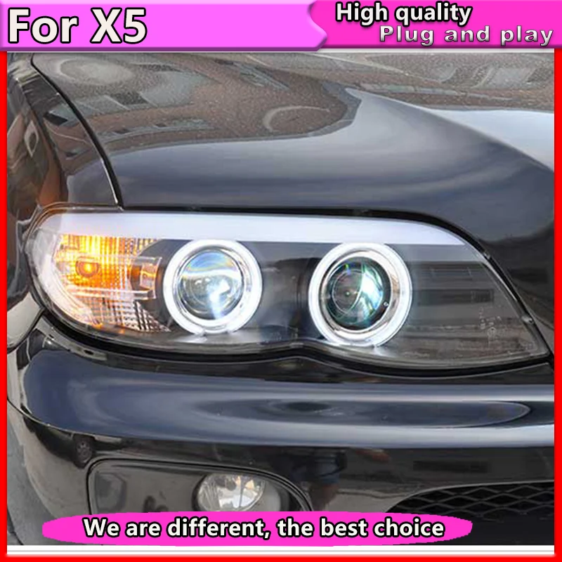 Car Styling for BMW X5 E53 2003-2006 Headlight for BMW X5 Head Lamp Auto LED DRL Double Beam H7 HID Xenon lens
Car Styling for BMW X5 E53 2003-2006 Headlight for BMW X5 Head Lamp Auto LED DRL Double Beam H7 HID Xenon lens