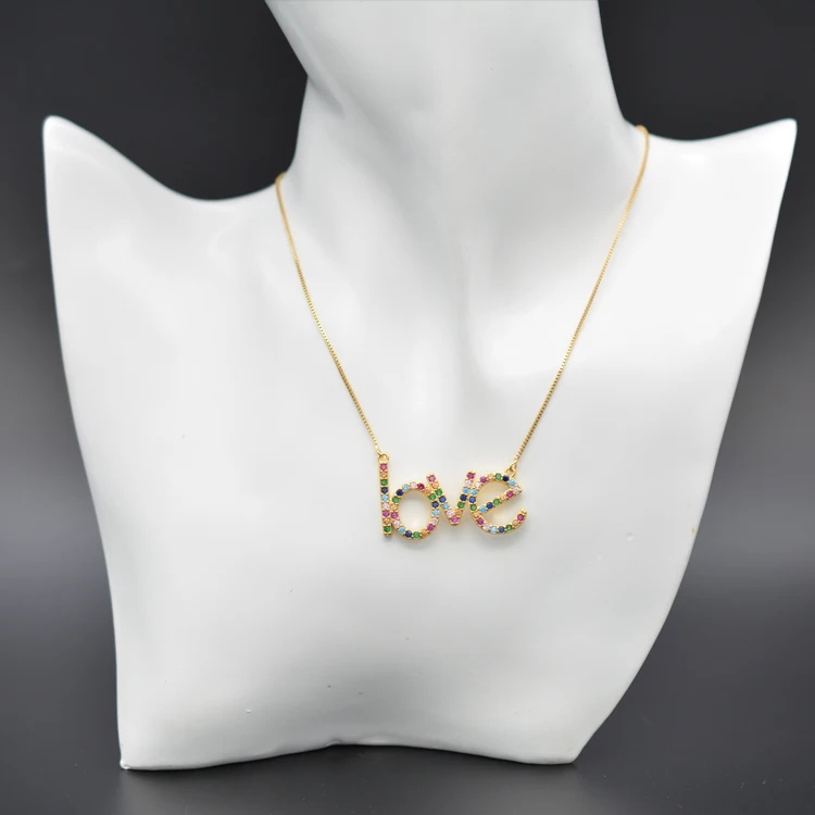 925 Sterling Silver Valentine's Gift LOVS Love Letter Necklace Inlaid With Colorful Zircon Is The Only Symbol Of Love
925 Sterling Silver Valentine's Gift LOVS Love Letter Necklace Inlaid With Colorful Zircon Is The Only Symbol Of Love