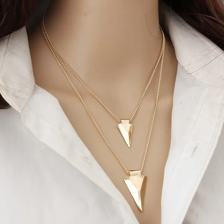 Fashion Temperament Wild Geometric Simplicity Multi - Layer Triangle Necklace Clothing Accessories Necklace Chain Wholesale
Fashion Temperament Wild Geometric Simplicity Multi - Layer Triangle Necklace Clothing Accessories Necklace Chain Wholesale