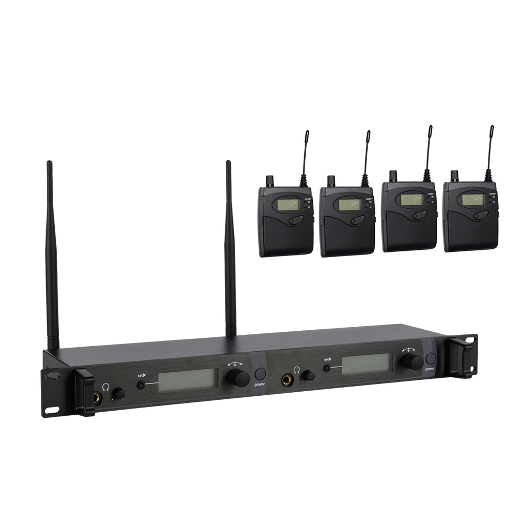 4 Receivers Twin transmitter Wireless in ear Monitor System Professional 2 channels ear Monitoring System SR 2050 IEM SR2050
4 Receivers Twin transmitter Wireless in ear Monitor System Professional 2 channels ear Monitoring System SR 2050 IEM SR2050