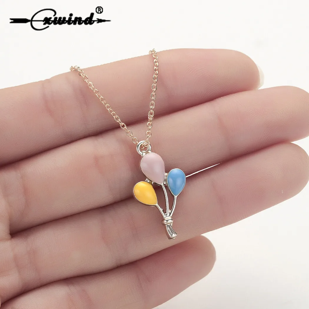 Cxwind New Drip Hot Air Balloon Pendant Necklace Collares for Women Charm Chain Kolye Colar Colorful Balloon Necklaces Jewelry
Cxwind New Drip Hot Air Balloon Pendant Necklace Collares for Women Charm Chain Kolye Colar Colorful Balloon Necklaces Jewelry