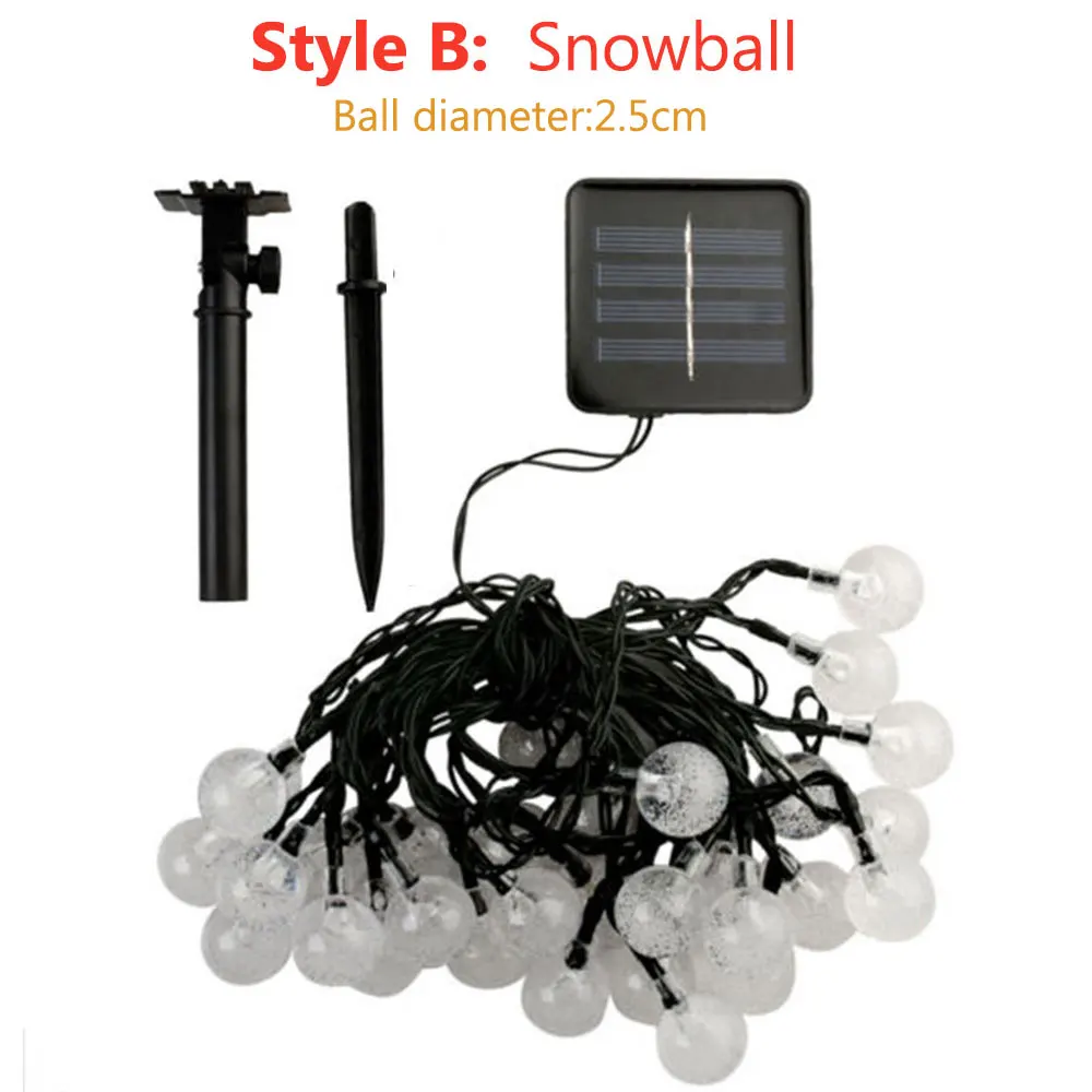 7M 50Leds Solar Power LED Ball String Light Christmas Lighting for Home Patio Garden Party Holiday Decoration String Fairy Lamp
7M 50Leds Solar Power LED Ball String Light Christmas Lighting for Home Patio Garden Party Holiday Decoration String Fairy Lamp