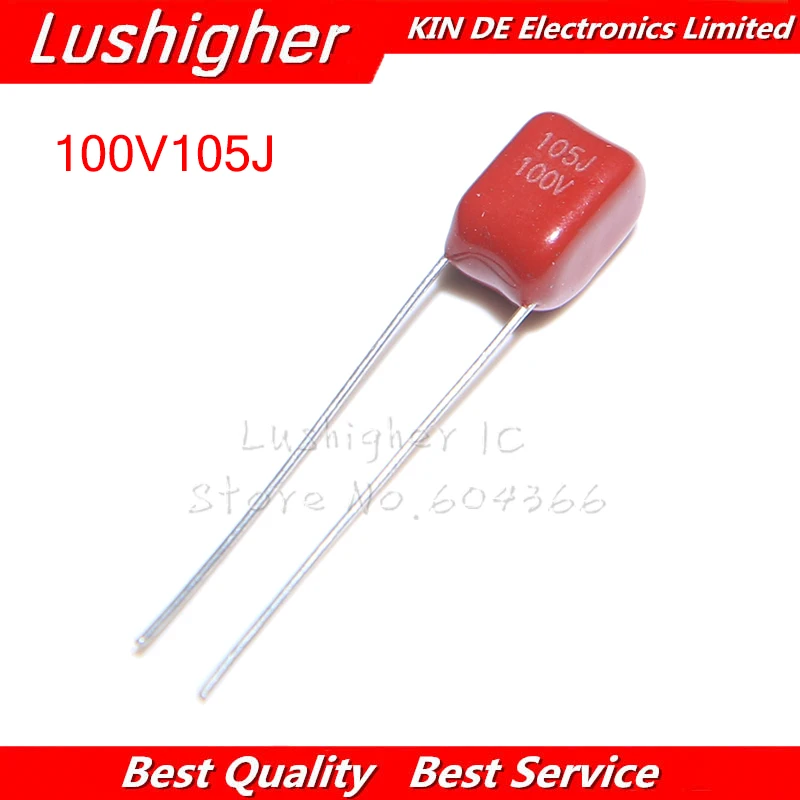 10 шт. 100V105J 1 мкФ шаг 5 мм 100 в 105J 105 CBB полипропиленовый пленочный конденсатор
10 шт. 100V105J 1 мкФ шаг 5 мм 100 в 105J 105 CBB полипропиленовый пленочный конденсатор
