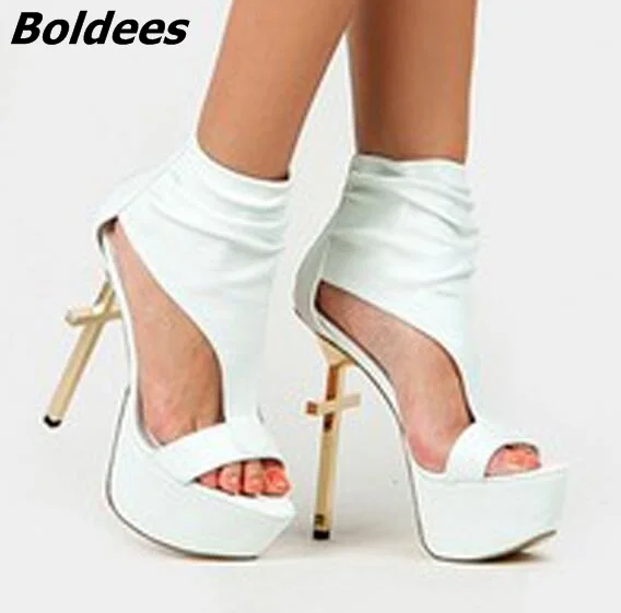 Trendy Designer Punk Style Gold Cross Heel High Platform Sandals Woman Sexy Nightclub Show Thick Heeled Summer Shoes
Trendy Designer Punk Style Gold Cross Heel High Platform Sandals Woman Sexy Nightclub Show Thick Heeled Summer Shoes