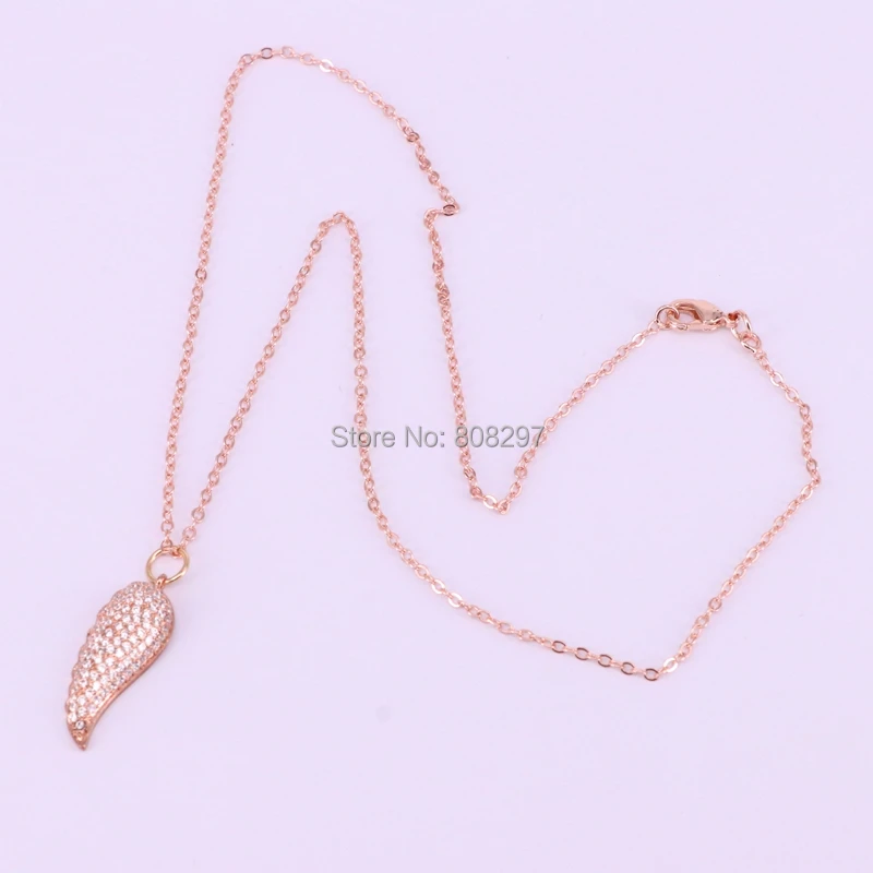 10Pcs Mix Color Metal Copper Micro Pave CZ Angel Wing pendant necklaces Fashion Chain Necklace
10Pcs Mix Color Metal Copper Micro Pave CZ Angel Wing pendant necklaces Fashion Chain Necklace