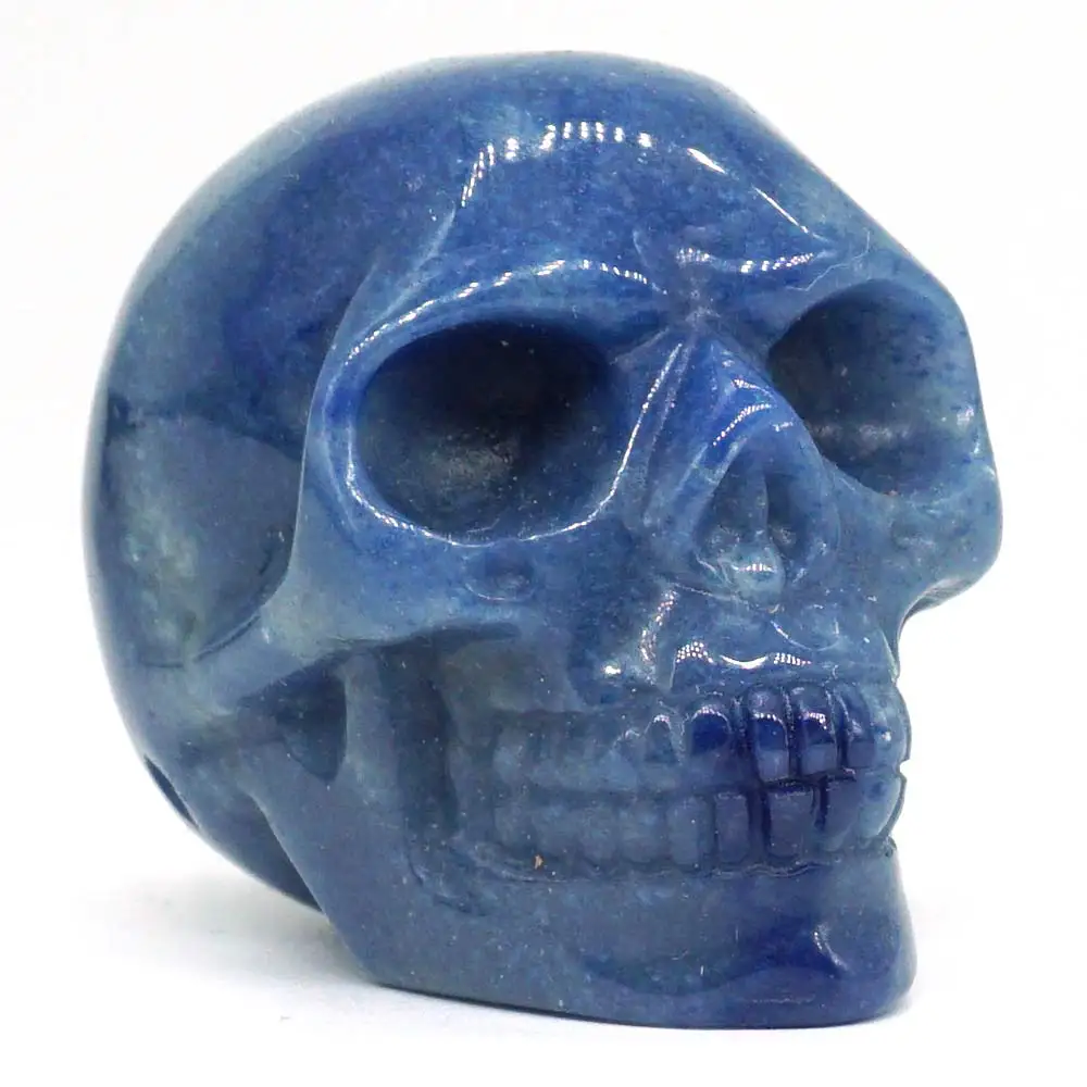 2" Blue Quartz Skull Stone Carved Chakra Healing Reiki Feng Shui Skull Decorative Crafts, Minerals
2" Blue Quartz Skull Stone Carved Chakra Healing Reiki Feng Shui Skull Decorative Crafts, Minerals