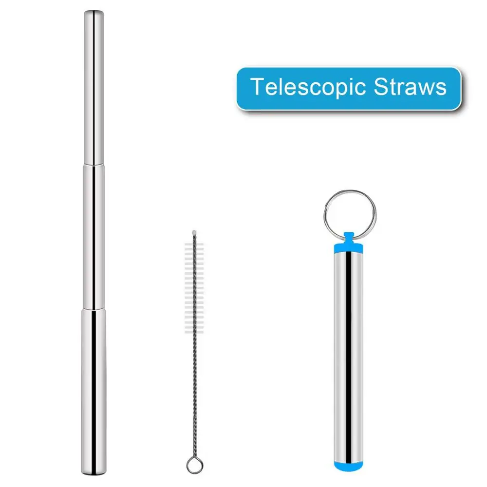 50PCS Reusable Stainless Steel Straws, Three-Section Adjustable Telescopic Straight Straw Set with Cleaning Brush
50PCS Reusable Stainless Steel Straws, Three-Section Adjustable Telescopic Straight Straw Set with Cleaning Brush
