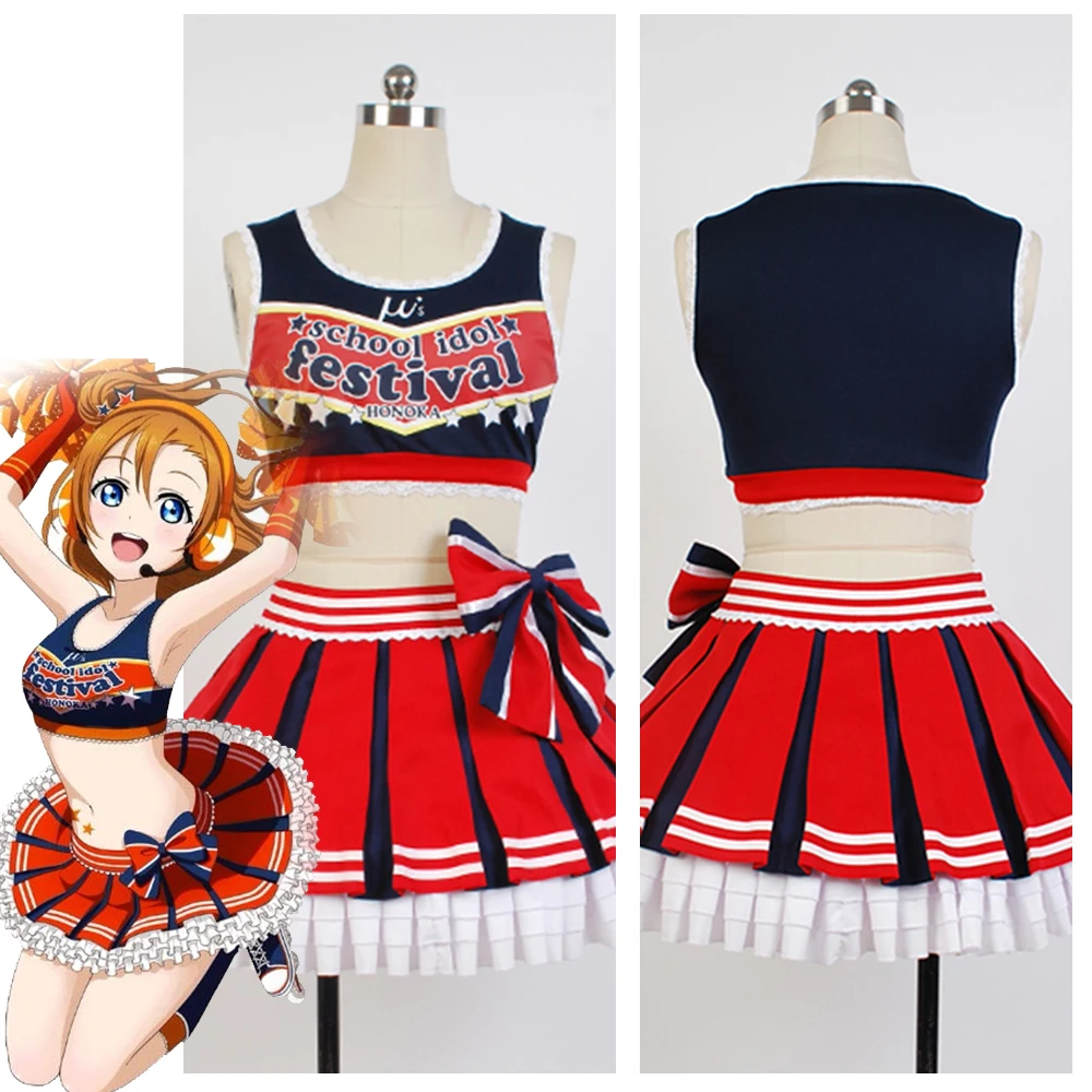 LoveLive! Love Live Honoka Kousaka черлидеров косплей костюмы для женщин платье Хэллоуин Карнавальный Костюм
LoveLive! Love Live Honoka Kousaka черлидеров косплей костюмы для женщин платье Хэллоуин Карнавальный Костюм