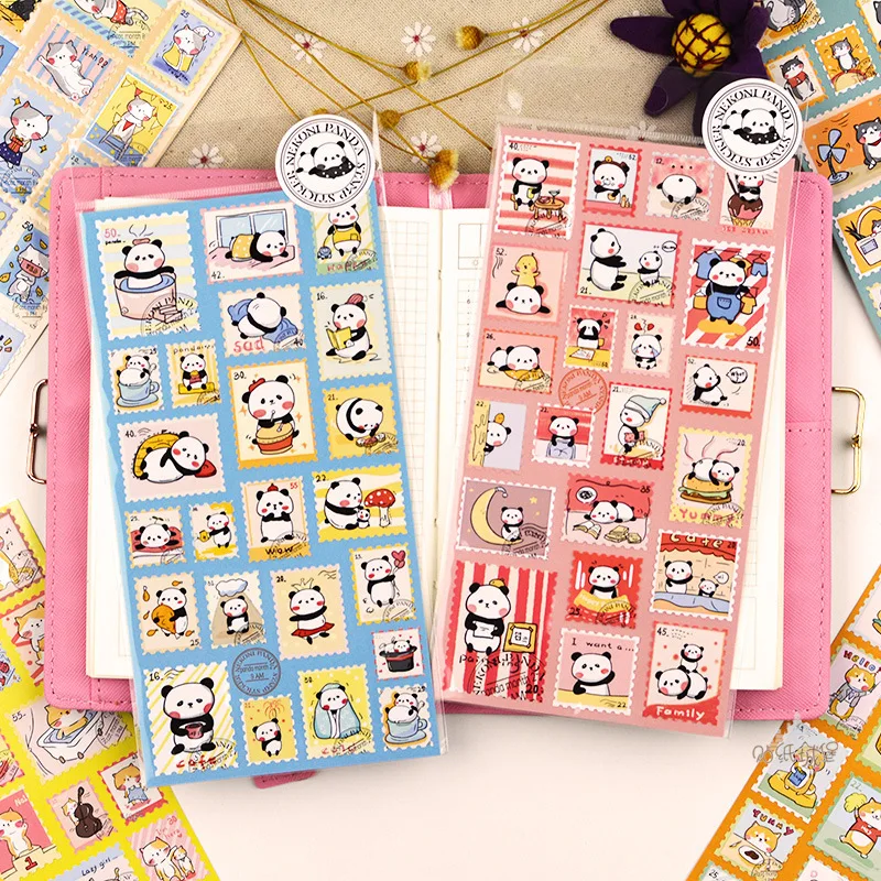 Cute Cat Panda Nekoni Shiba Stamp Style Decorative Stationery Stickers Scrapbooking DIY Diary Album Stick
Cute Cat Panda Nekoni Shiba Stamp Style Decorative Stationery Stickers Scrapbooking DIY Diary Album Stick