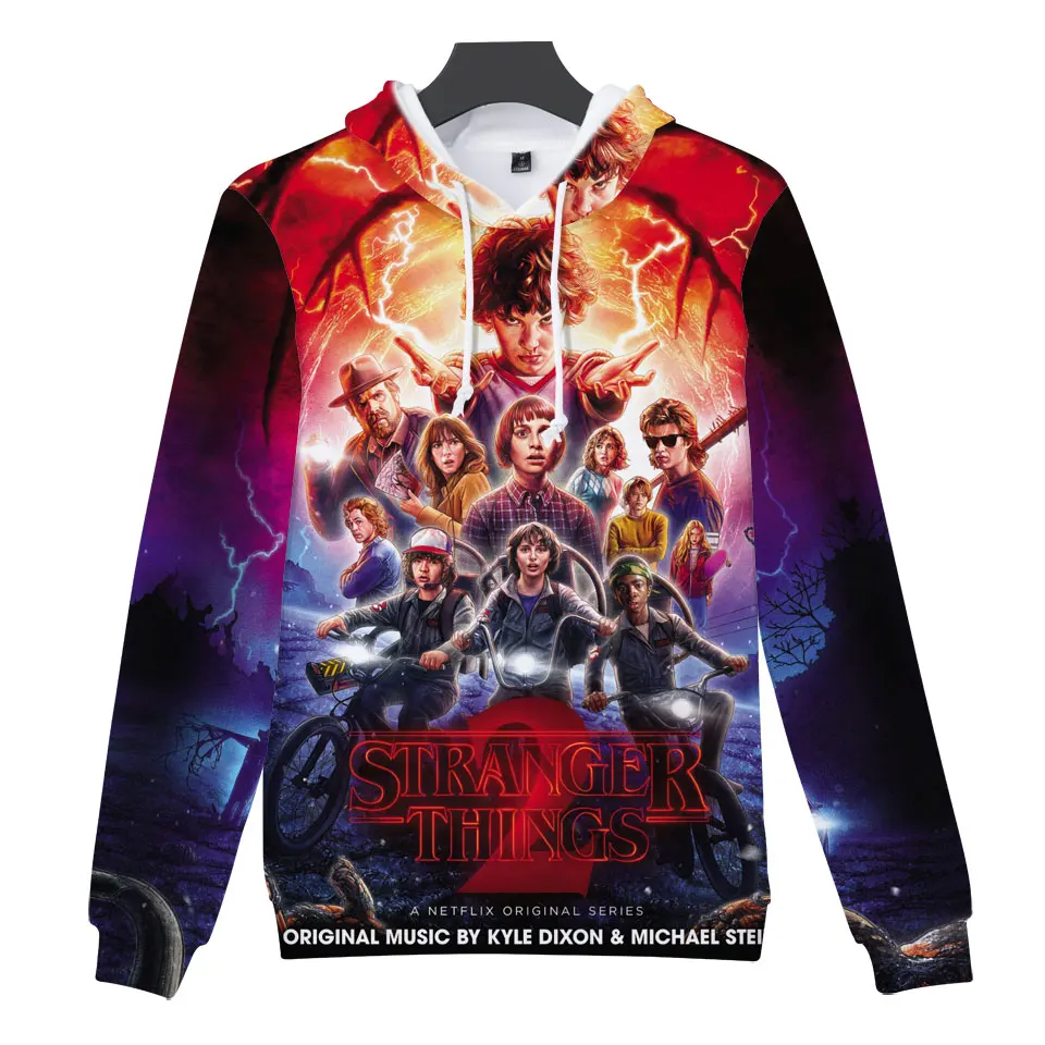 Stranger Things Cartoon New 3D Hoodies Sweatshirt Women/Men Hoodies Fashion Hoodies Casual Clothes Plus Size Season 2
Stranger Things Cartoon New 3D Hoodies Sweatshirt Women/Men Hoodies Fashion Hoodies Casual Clothes Plus Size Season 2