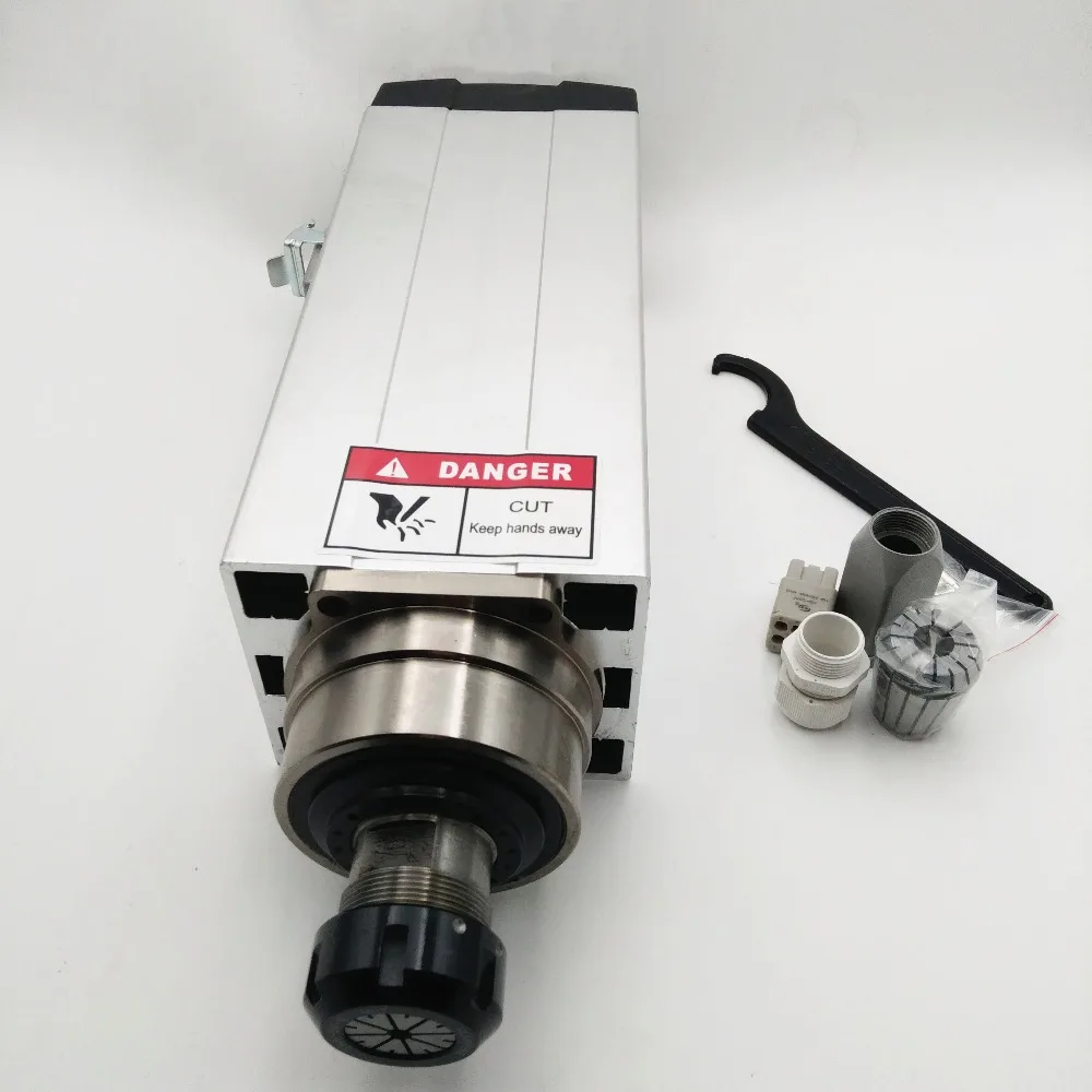 China 7.5KW 18000rpm CNC Square Spindle Motor 380V 15.5A 300Hz ER32 12.7mm for Woodworking Engraving GDZ120x103-7.5
China 7.5KW 18000rpm CNC Square Spindle Motor 380V 15.5A 300Hz ER32 12.7mm for Woodworking Engraving GDZ120x103-7.5