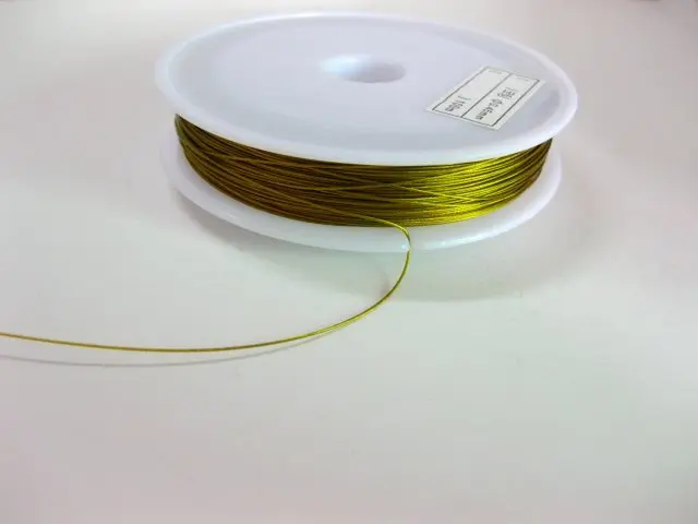 200M Golden Beading Cord Wire Thread String Tiger Tail 0.45mm
200M Golden Beading Cord Wire Thread String Tiger Tail 0.45mm