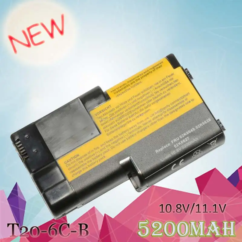 ApexWay 4400mAh Laptop For IBM T20 T21 T22 T23 T24 02K6620 02K6621 02K6649 02K7025 02K7026
ApexWay 4400mAh Laptop For IBM T20 T21 T22 T23 T24 02K6620 02K6621 02K6649 02K7025 02K7026