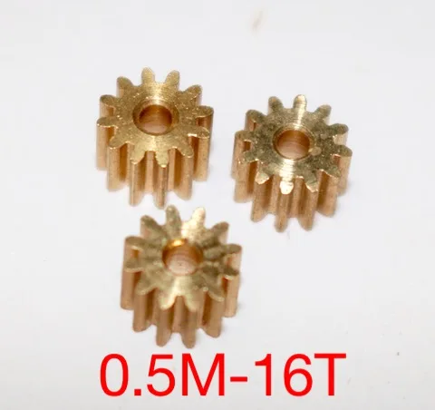 Diameter:9mm 0.5m16 teeth metal copper precision level 6 model micro motor DIY small modulus gear---Hole D:2mm
Diameter:9mm 0.5m16 teeth metal copper precision level 6 model micro motor DIY small modulus gear---Hole D:2mm