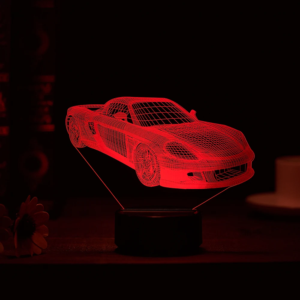 LED 3D Touch Sports car Night Light Acrylic Lamp 7 Color Change Desk Lamp Home Lighting Bulbing For Boy Gifts remote control
LED 3D Touch Sports car Night Light Acrylic Lamp 7 Color Change Desk Lamp Home Lighting Bulbing For Boy Gifts remote control