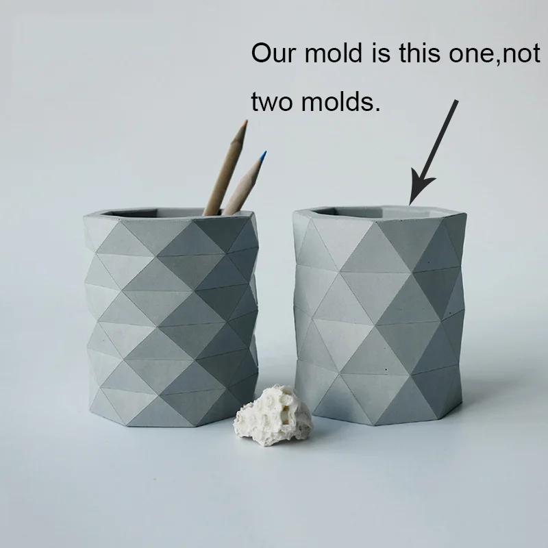 Succulents Flowerpot Concrete Silicone Mold Geometric Diamond Pen Container Holder Plaster Mould Cement Clay Crafts Molds
Succulents Flowerpot Concrete Silicone Mold Geometric Diamond Pen Container Holder Plaster Mould Cement Clay Crafts Molds