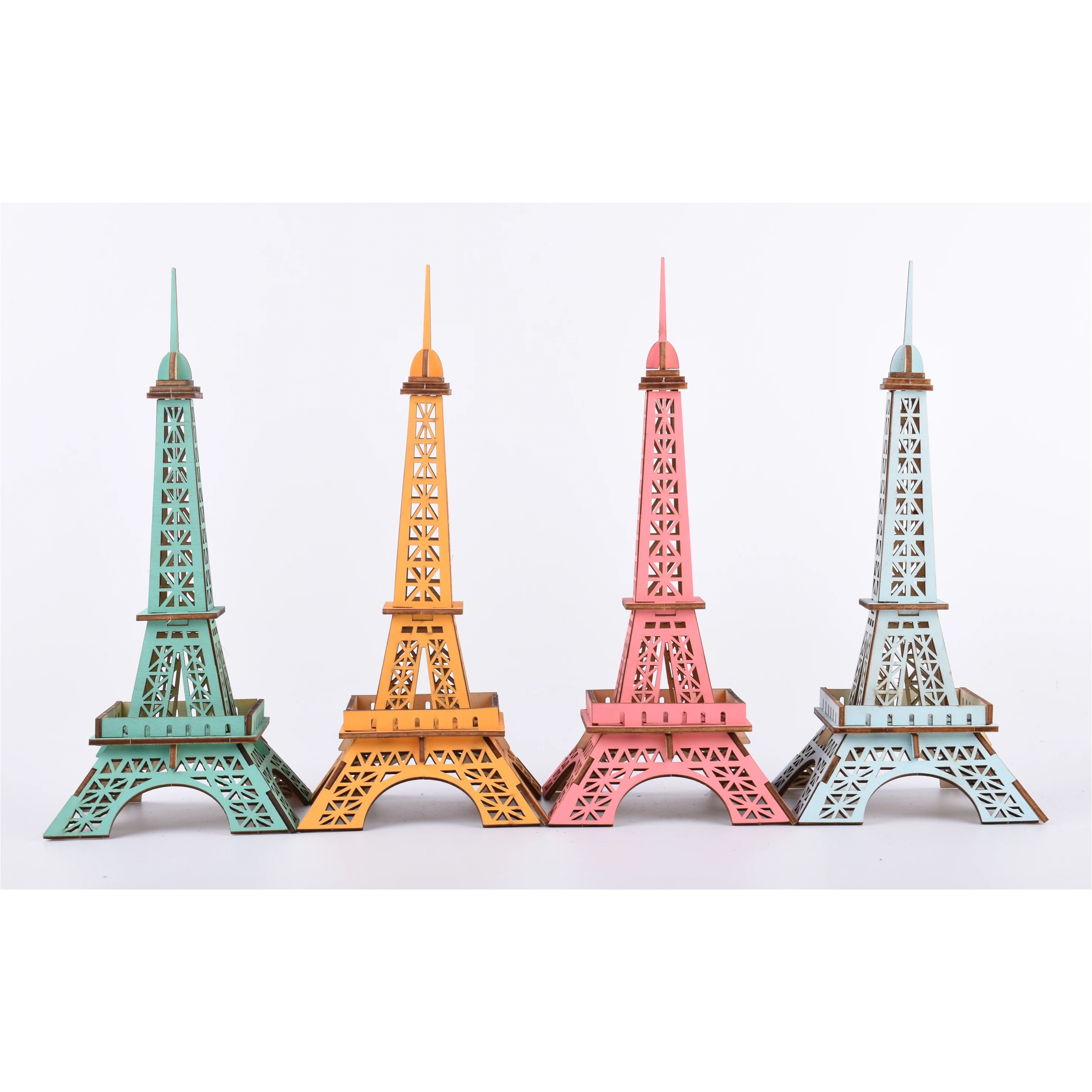 Laser Cutting 3D Wooden Puzzle World Famous Architecture Paris Tower 4 Colors DIY Kids Educational Wooden Toys for Children
Laser Cutting 3D Wooden Puzzle World Famous Architecture Paris Tower 4 Colors DIY Kids Educational Wooden Toys for Children