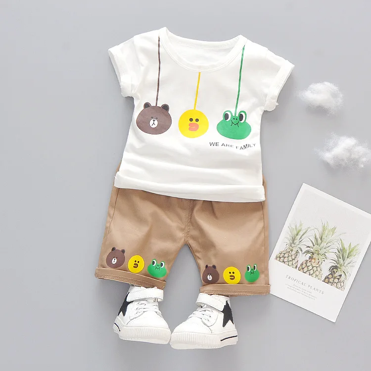 Baby Boy Clothes 2019 Korean Handsome Cartoon Pattern T-Shirt + Shorts 2 Sets Baby Boys Summer Clothes Babe Jogging Sets
Baby Boy Clothes 2019 Korean Handsome Cartoon Pattern T-Shirt + Shorts 2 Sets Baby Boys Summer Clothes Babe Jogging Sets
