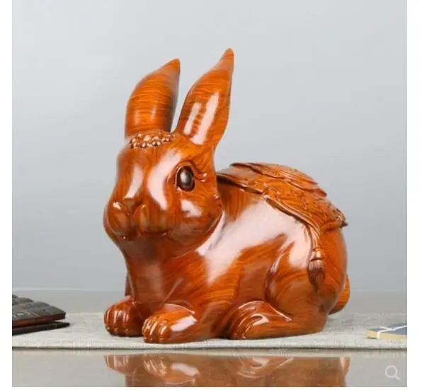 Chrysanthemum pear Carved rabbit red mahogany animals zodiac symbol of the rabbit home living creative placement crafts statue
Chrysanthemum pear Carved rabbit red mahogany animals zodiac symbol of the rabbit home living creative placement crafts statue