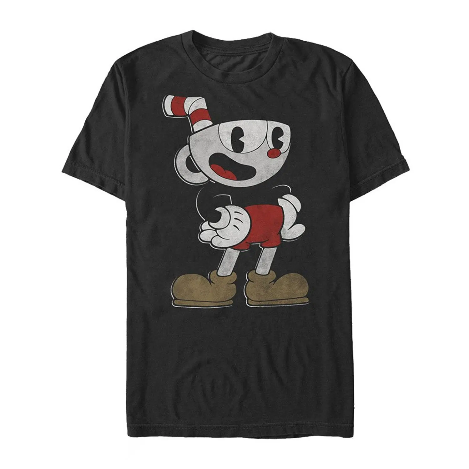 Мужская футболка с рисунком Fifth Sun Cuphead Happy Pose Ретро стиль классические брендовые