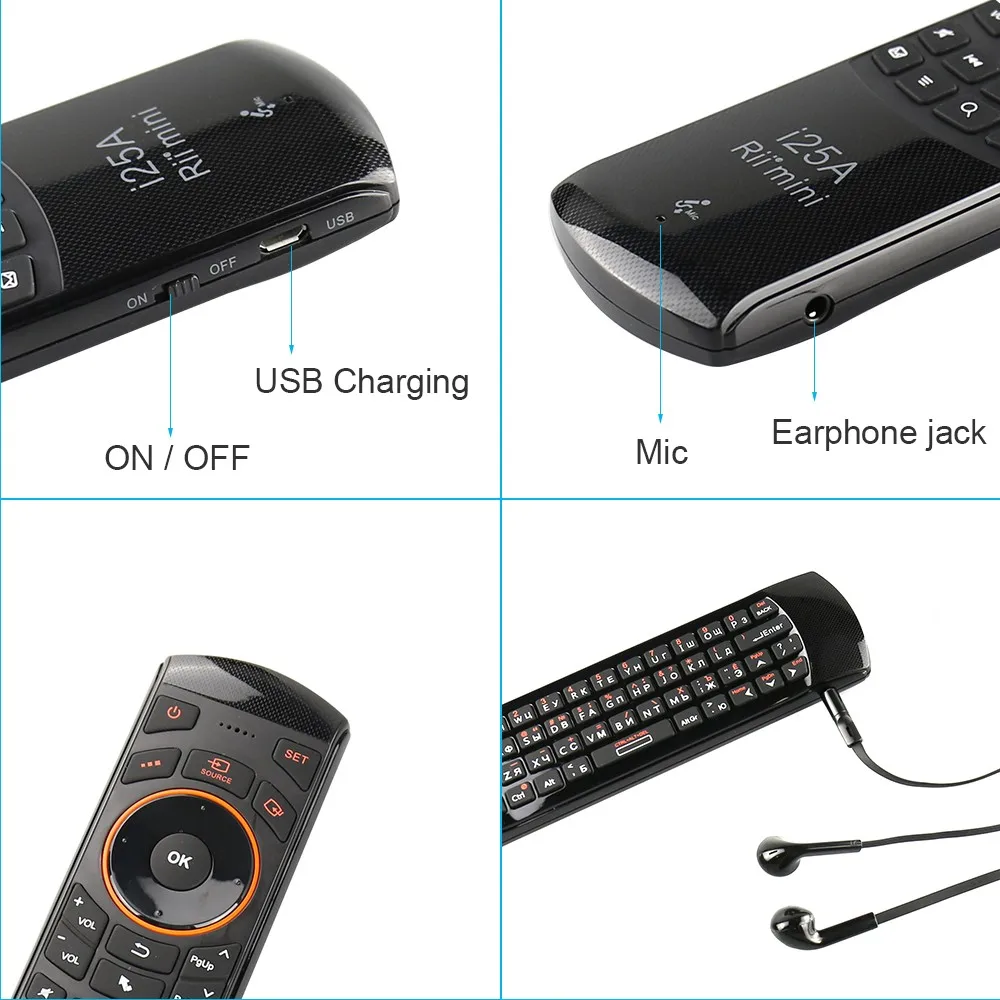 Original Rii i25A Air Mouse Mini 2.4G Wireless Keyboard i25a for Android TV Box Mini PC Laptop Russian keyboard remote control
Original Rii i25A Air Mouse Mini 2.4G Wireless Keyboard i25a for Android TV Box Mini PC Laptop Russian keyboard remote control