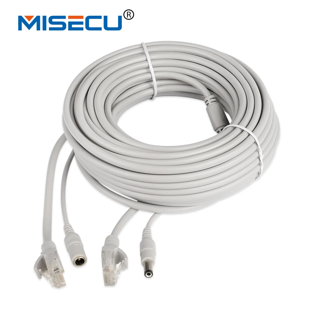 Сетевой кабель MISECU 30 м/20 м/15 м/10 м/5 м RJ45 + DC 12 В, сетевые кабели для сетевых IP-камер видеонаблюдения
Сетевой кабель MISECU 30 м/20 м/15 м/10 м/5 м RJ45 + DC 12 В, сетевые кабели для сетевых IP-камер видеонаблюдения