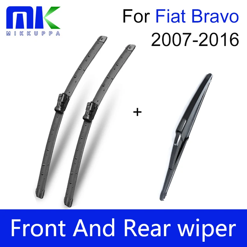 Combo Front And Rear Wiper Blades For Fiat Bravo 2007 Onwards fit push button type wiper arms Windscreen Wipers Car Accessories
Combo Front And Rear Wiper Blades For Fiat Bravo 2007 Onwards fit push button type wiper arms Windscreen Wipers Car Accessories