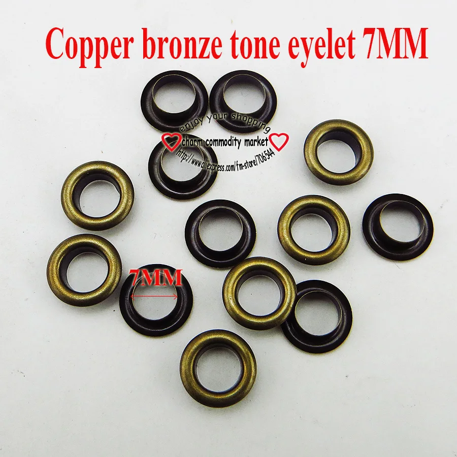 200PCS 7MM bronze tone copper EYELET button sewing clothes accessory buttons ME-023
200PCS 7MM bronze tone copper EYELET button sewing clothes accessory buttons ME-023