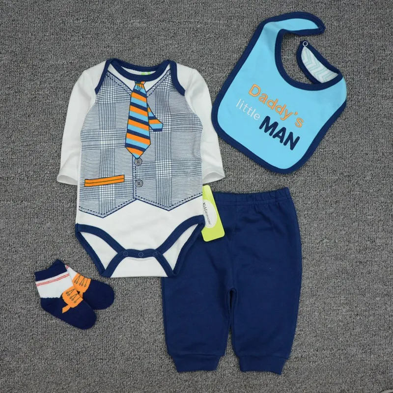 Комплекты одежды для маленьких мальчиков одежда новорожденных 100% мягкая