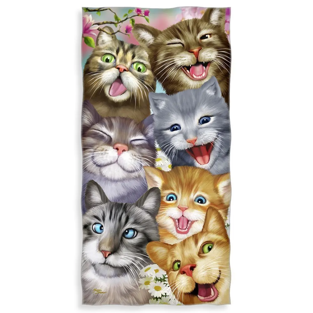 Новое кухонное полотенце для селфи с кошками смешные полотенца кошек и котят