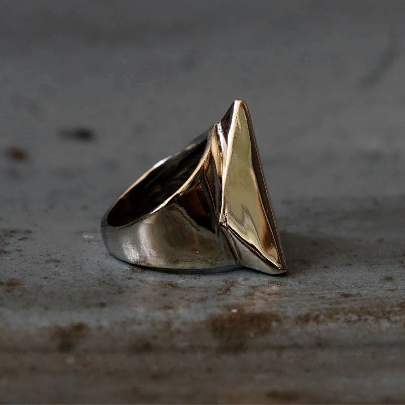 Мужское байкерское кольцо из нержавеющей стали серебряное в виде черепа Фрема осветляющие треугольные
