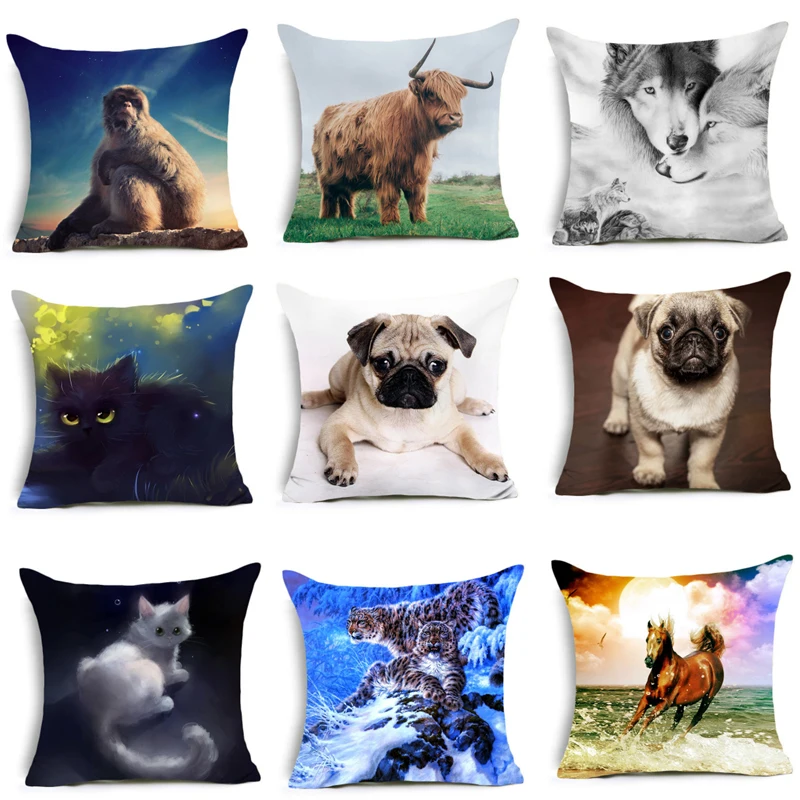 CUSCOV 2019 NEW Painted Animals Cushion Cover Cotton Polyester Horse Elephant Panda Home Decorative Pillow Cover Pillowcase
CUSCOV 2019 NEW Painted Animals Cushion Cover Cotton Polyester Horse Elephant Panda Home Decorative Pillow Cover Pillowcase