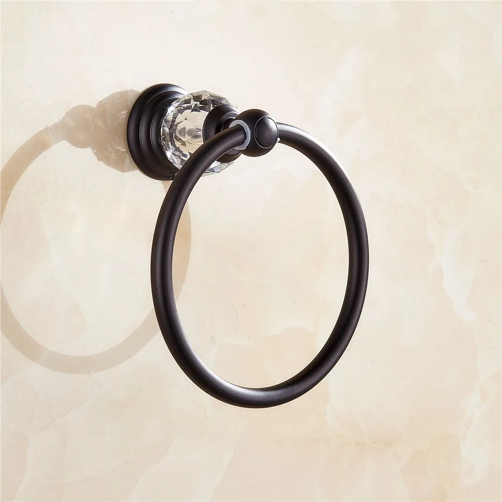 AUSWIND Antique Black Oil Bronze Zinc Alloy Crystal Towel Ring Mounting Bathroom Accessory Set BL6
AUSWIND Antique Black Oil Bronze Zinc Alloy Crystal Towel Ring Mounting Bathroom Accessory Set BL6