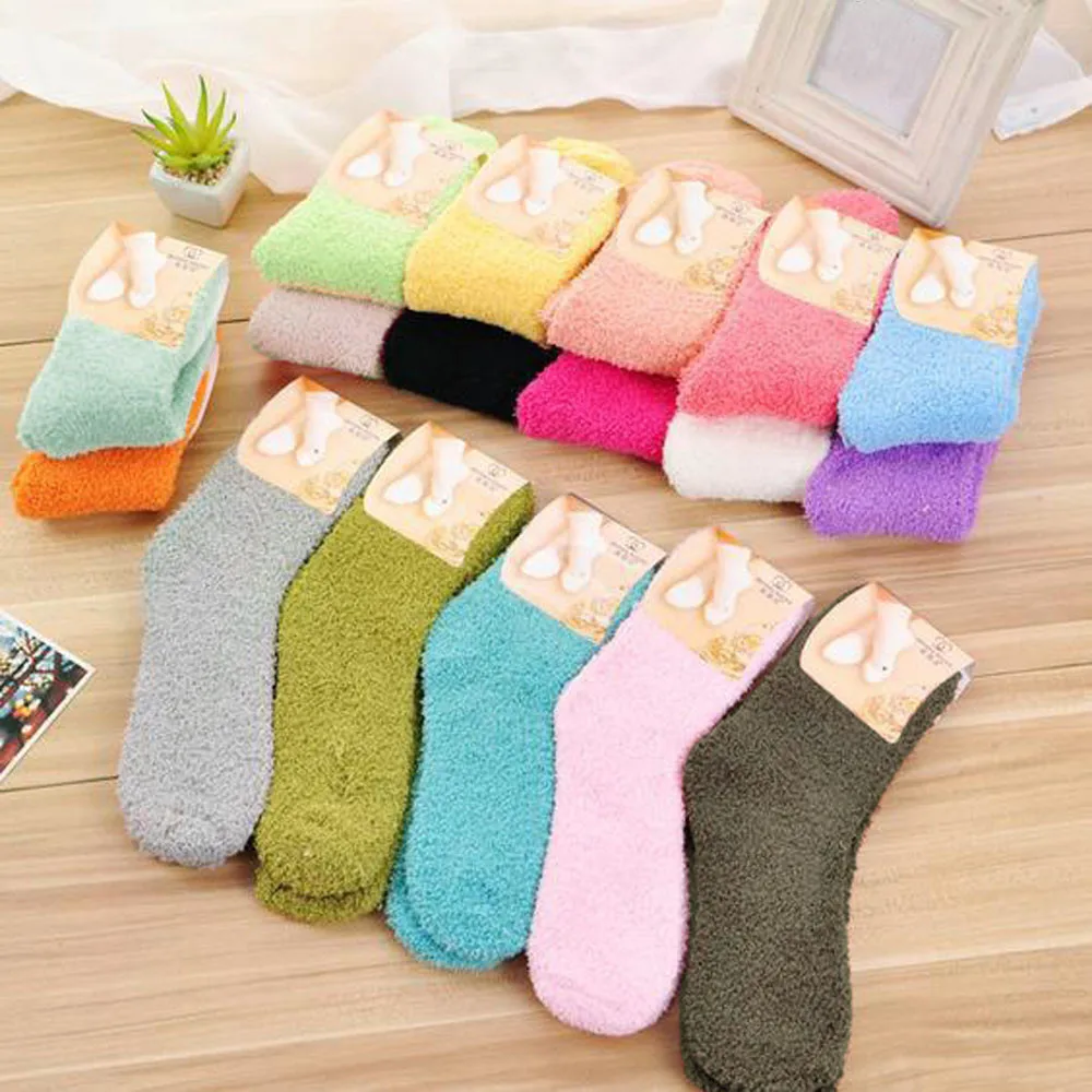 Lovely Women's Socks Coral Fleece Thick Keep Warm Sock Soft Elasticity Sleeping Towel Mid Socks For Female Casual Multicolor
Lovely Women's Socks Coral Fleece Thick Keep Warm Sock Soft Elasticity Sleeping Towel Mid Socks For Female Casual Multicolor