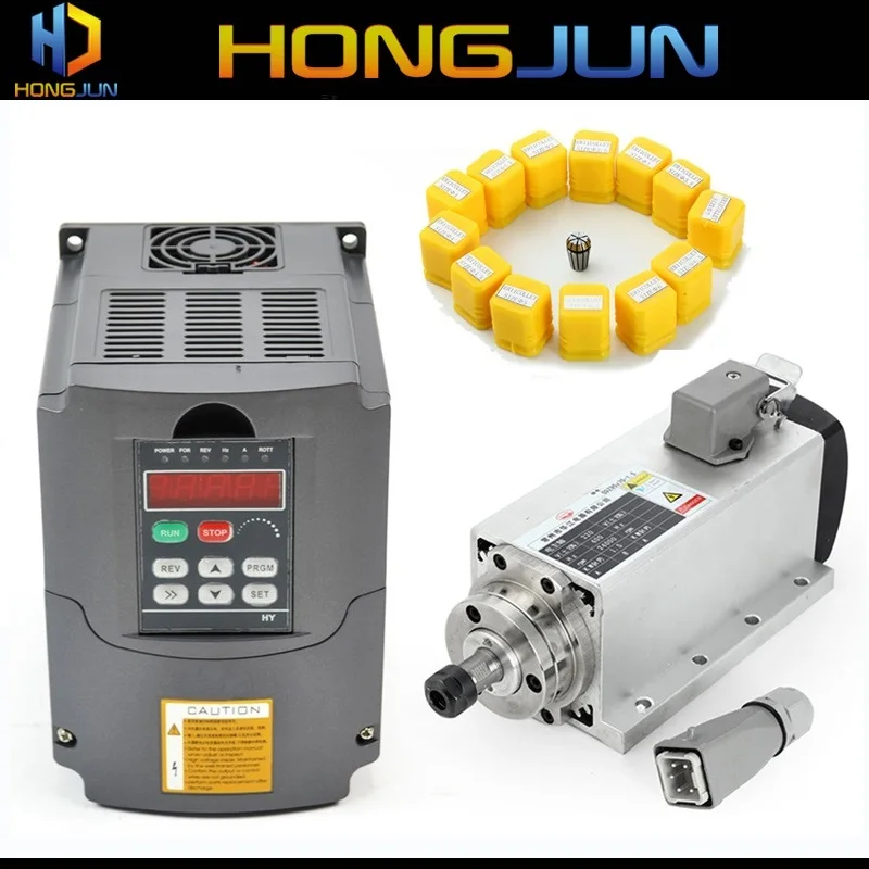 1.5kw air cooled spindle motor cnc spindle motor + 1.5KW inverter + 1set er16 Square milling machine spindle
1.5kw air cooled spindle motor cnc spindle motor + 1.5KW inverter + 1set er16 Square milling machine spindle