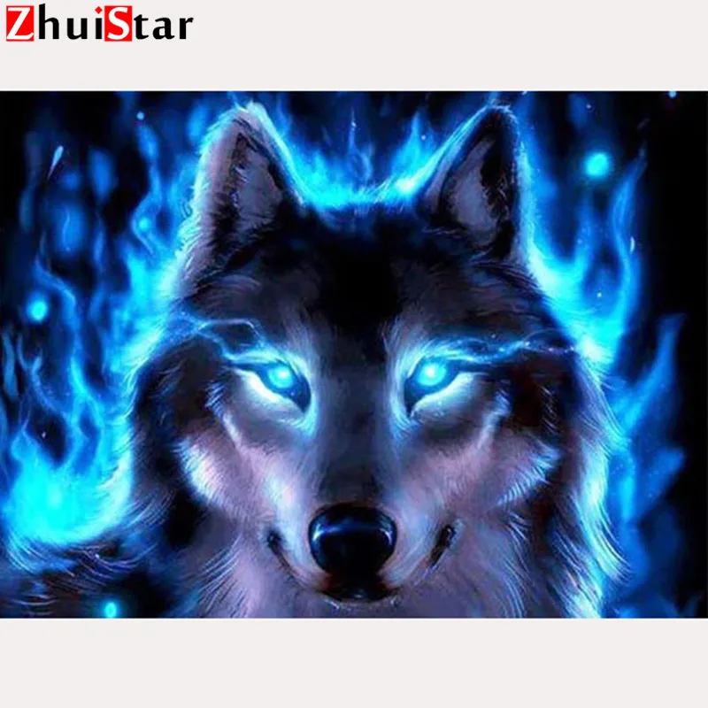 Zhui Star Diamond Painting a wolf that can emit blue light Rhinestones Diy 5d Full Square Diamond Mosaic Scenic Arts Crafts LWR
Zhui Star Diamond Painting a wolf that can emit blue light Rhinestones Diy 5d Full Square Diamond Mosaic Scenic Arts Crafts LWR