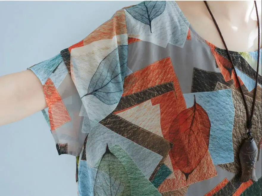 Plus Size 2018 Summer Women Chiffon Dress Beach Leaves Print Loose Sweet Fashion Casual Short Sleeve Elegant New Dresses LY878
Plus Size 2018 Summer Women Chiffon Dress Beach Leaves Print Loose Sweet Fashion Casual Short Sleeve Elegant New Dresses LY878