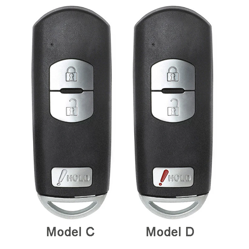 KEYECU для Mazda 3 6 CX 5 Замена 2/ 3/ 2 + 1/ 4 кнопки смарт пульт дистанционного управления