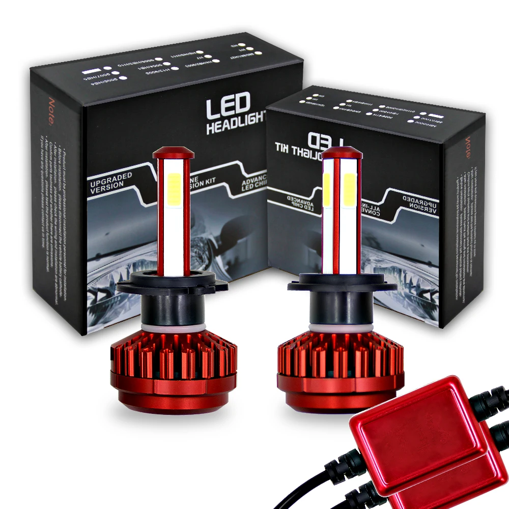 2Pcs R7 High Brightness Car H7 Led Headlight Bulb H4 H11 9005 9006 LED Lamp White 6000K 8000lm 200 Percent Brighter for 12V 24V
2Pcs R7 High Brightness Car H7 Led Headlight Bulb H4 H11 9005 9006 LED Lamp White 6000K 8000lm 200 Percent Brighter for 12V 24V