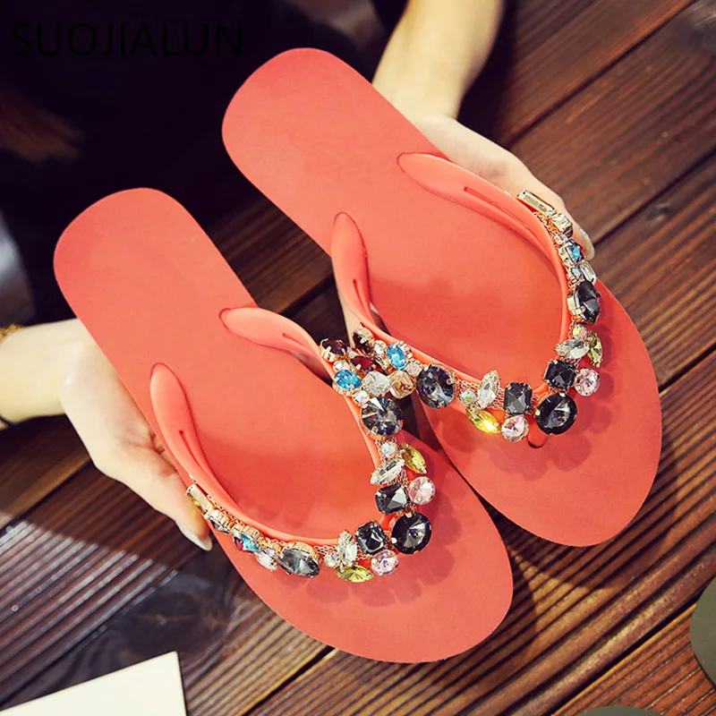 Women's Summer Slipper Brand Crystal Beach Flip Flops Lady Slippers Women Flat Heel Casual Slipper zapatos mujer Flip Flops
Women's Summer Slipper Brand Crystal Beach Flip Flops Lady Slippers Women Flat Heel Casual Slipper zapatos mujer Flip Flops