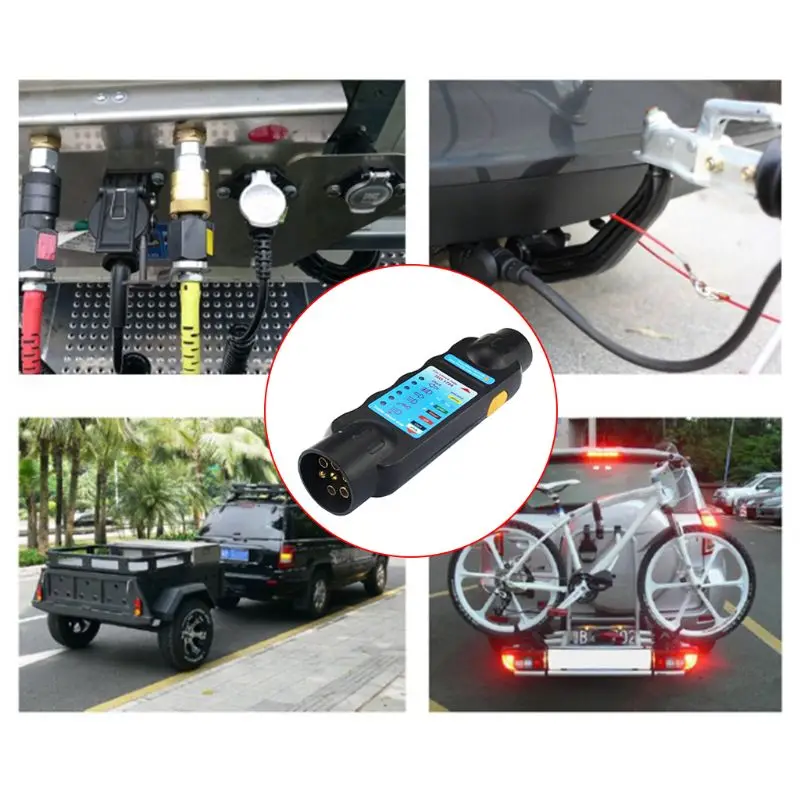 Durable 12V 7-Pin Car Truck Trailer Plug Socket Tester Wiring Circuit Light Test Tool For European
Durable 12V 7-Pin Car Truck Trailer Plug Socket Tester Wiring Circuit Light Test Tool For European