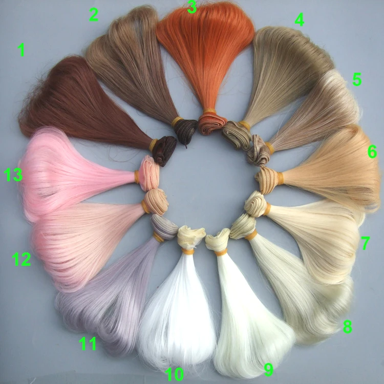 Парики кукольные волнистые 15 см для шарнирных кукол|hair styles short black hair|wig bluehair wigs sale |