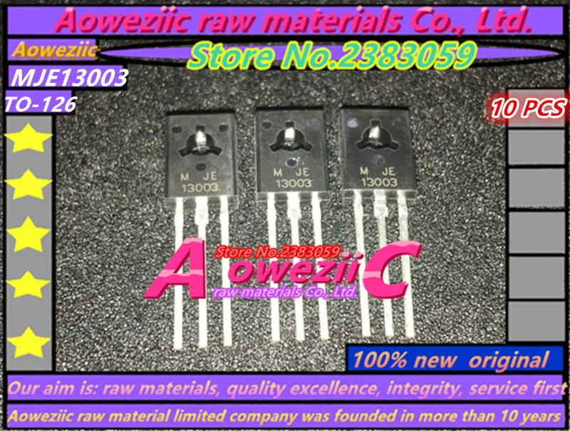 Aoweziic 100% Новый оригинальный MJE13003 E13003 13003 TO-126 переключатель питания Триод 700V/1.18A
Aoweziic 100% Новый оригинальный MJE13003 E13003 13003 TO-126 переключатель питания Триод 700V/1.18A