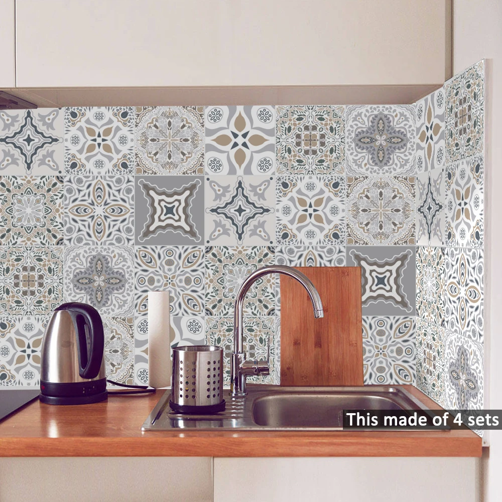 15*15cm/20*20cm Retro DIY PVC Waterproof Self adhesive Wall Decals Art Furniture Bathroom Kitchen Tile Sticker TS060
15*15cm/20*20cm Retro DIY PVC Waterproof Self adhesive Wall Decals Art Furniture Bathroom Kitchen Tile Sticker TS060