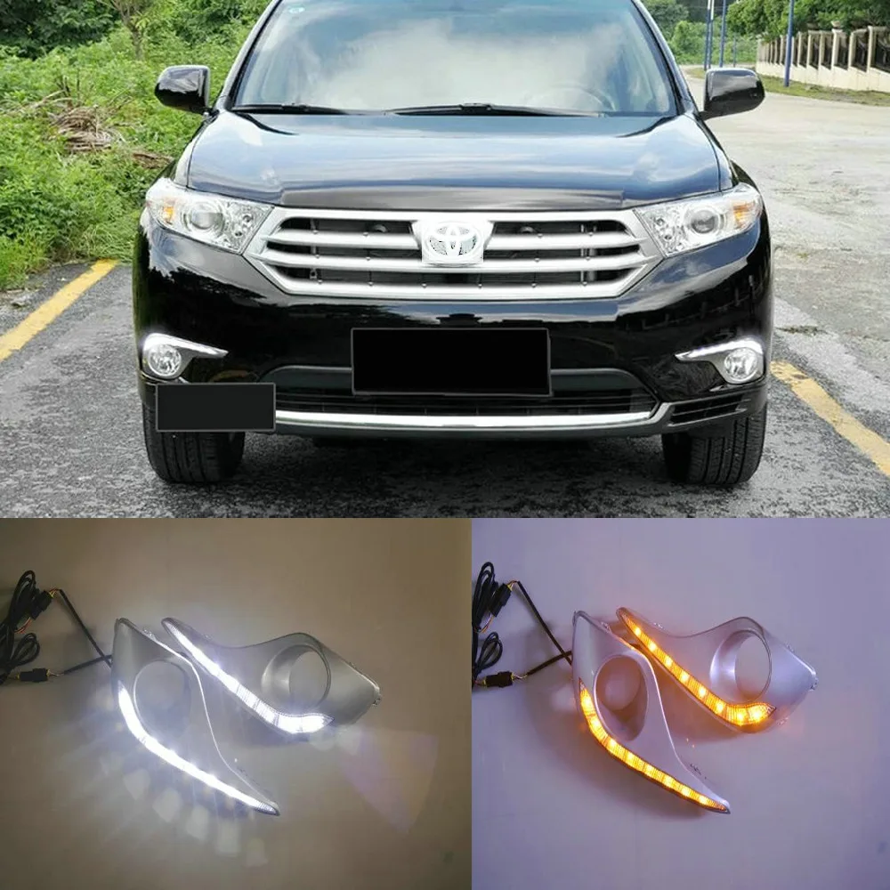 Дневные ходовые огни DRL для Toyota высокий посадочный свет 2011 2012 2013 2014 2015 левый и