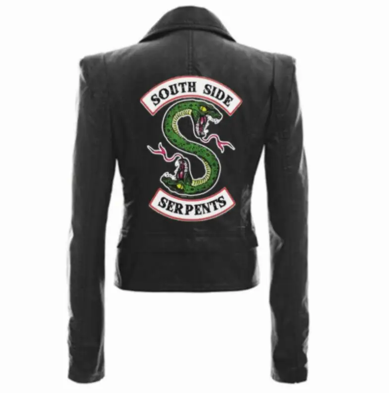 Riverdale South Side Serpents Black Brown Pu Leather Jacket Women Riverdale Serpents Streetwear Leather Coat
Riverdale South Side Serpents Black Brown Pu Leather Jacket Women Riverdale Serpents Streetwear Leather Coat